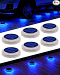 Solar Step Lights 6-Pack, Waterproof Patio