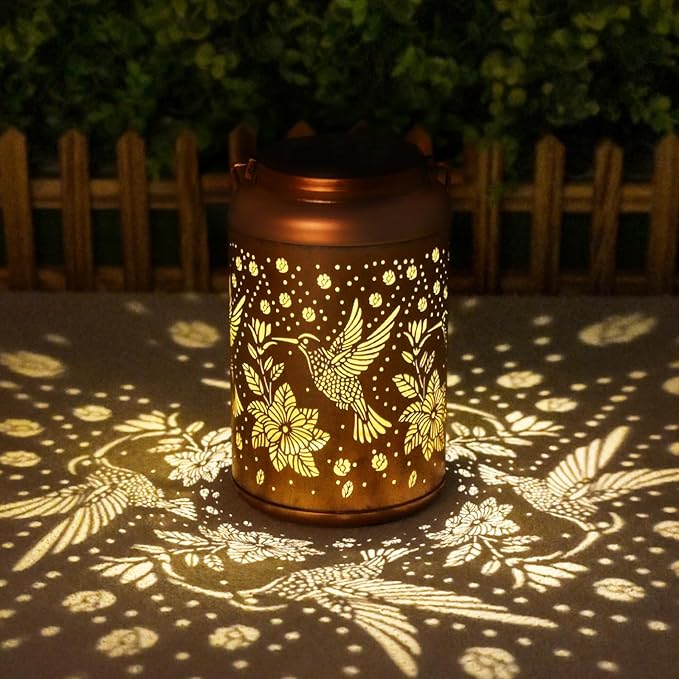Hummingbird Solar Lanterns, Waterproof LED Porch Lights