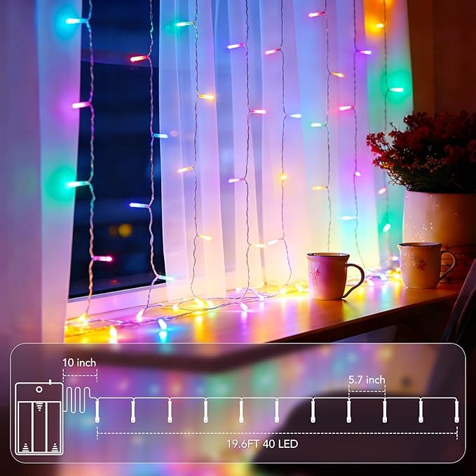 Outdoor String Lights, 20ft Waterproof LED