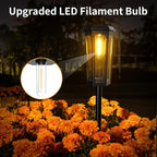 6-Pack Solar Path Lights, Outdoor Driveway LED