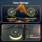 Camping Tent String Lights, 33ft Rechargeable LED