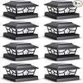 8-Pack Upgraded Solar Post Cap Lights for Fence, LED