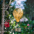 Charming Garden Solar Lanterns for Yard, Waterproof LED