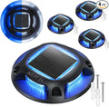 4-Pack Solar Fence Lights, Cool White Waterproof LED