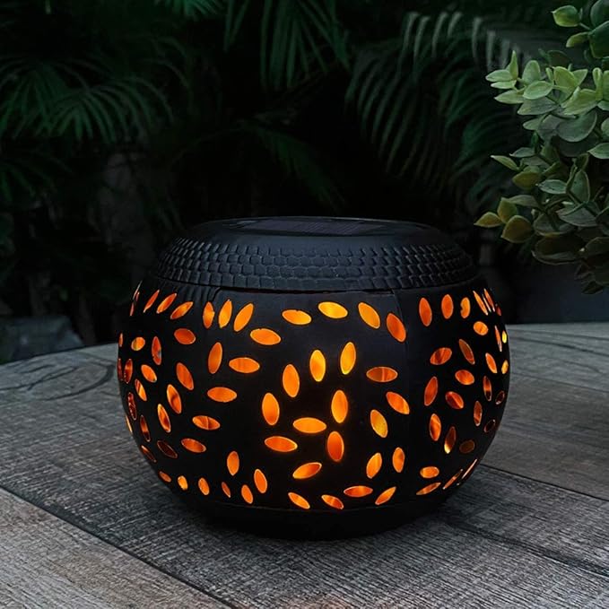 Hanging Solar Lantern Set, Decorative Patio Lighting