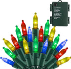 Christmas String Lights, 16ft 50 LED Waterproof Twinkle Lights