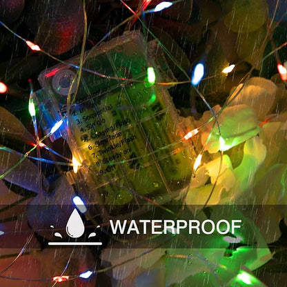 Christmas Fairy Lights 2-Pack, 33ft 100 LED Battery Twinkle Lights