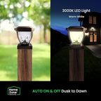 Solar Post Cap Lights, Bronze Waterproof