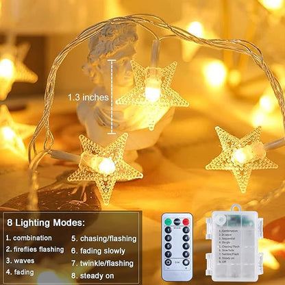 17ft Warm White String Lights for Patio, Waterproof LED