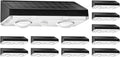 12-Pack Solar Patio Step Lights, Waterproof
