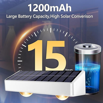 Brizled 12 Pack Outdoor Solar Fence Lights, 11 Modes & 9 Colors Color Changing Fence Solar Lights Waterproof IP65, 100 Lumens Landscape Deck Outdoor Lighting for Backyard Railing Wall Fence Poolside