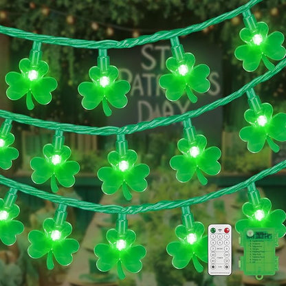 16ft Green Outdoor Edison String Lights, Weatherproof