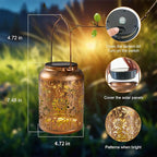 Sunflower Solar Lantern Set, Charming Porch Lighting