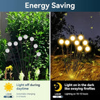 Warm White Solar Pathway Lights 6-Pack, Garden LED
