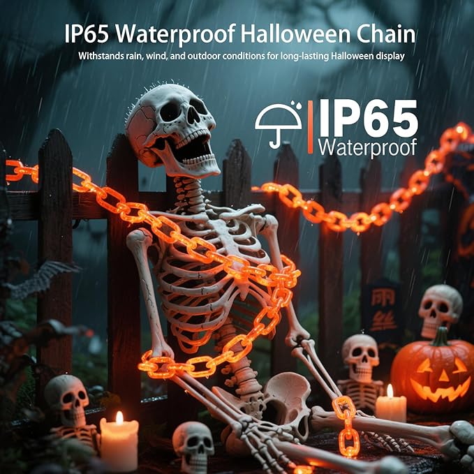 LED Halloween Fairy Lights, Battery Timer
