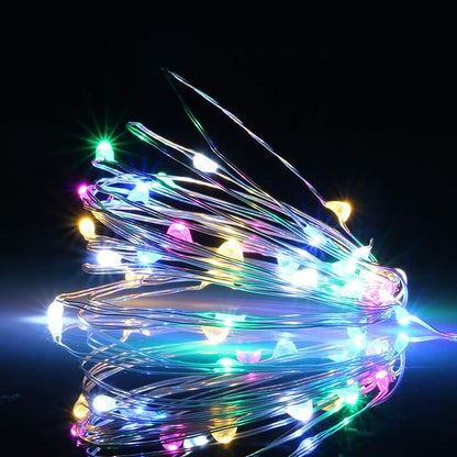 XINKAITE Waterproof LED String Lights - Fairy Starry Lights for Indoor & Outdoor DIY Decoration, Home Parties, Christmas Holiday (10FT/3Meters, Multicolor)