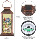 Solar Courtyard Lanterns, Garden Hanging LED Decor