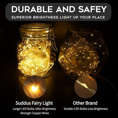 Christmas Backyard String Lights, 66ft 200 LED Waterproof