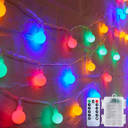 60 LED Christmas Twinkle Lights, Waterproof for Patio