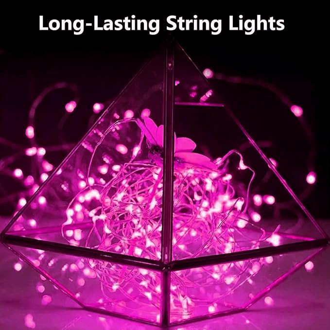 Christmas String Lights, 16ft 50 LED Waterproof Twinkle Lights