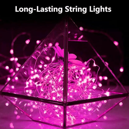 Christmas String Lights, 16ft 50 LED Waterproof Twinkle Lights