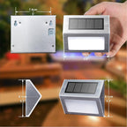 Bright Solar Wall Lights 12-Pack, LED