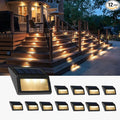 Solar Step Lights 12-Pack, Waterproof Stair