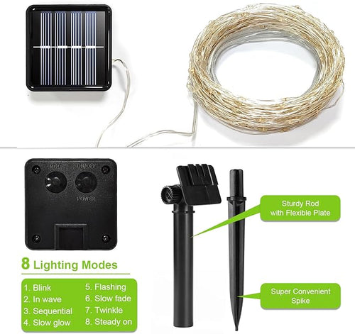100 LED Halloween Fairy Lights, Battery Timer