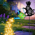 Solar Cat Garden Statue Light, Outdoor Decor