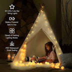 Christmas String Lights, 20ft 40 LED Waterproof Twinkle Lights