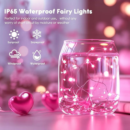 6-Pack Silver Porch String Lights, 7ft Weatherproof LED
