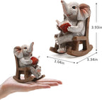 2.04" Solar Elephant Garden Statue Light, Outdoor Decor