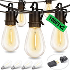 200ft Outdoor Edison String Lights, Weatherproof