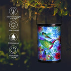 Peacock Solar Hanging Lanterns, Charming Outdoor Decor