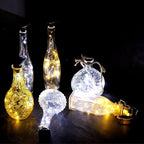 8-Pack Solar Wine Bottle Cork Lights, 20 LED Fairy