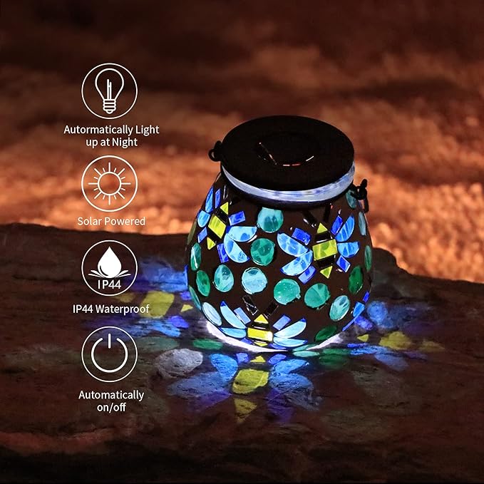 Bee Solar Lantern Set, Charming Porch Lighting