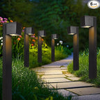 6-Pack Solar Path Lights, Outdoor Driveway LED