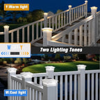 6-Pack Bright Solar Post Cap Lights for Fence, LED