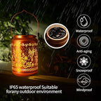 Hummingbird Solar Hanging Lanterns, Rustic Yard Decor