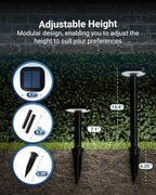 Cool White Solar Pathway Lights 4-Pack, Yard LED