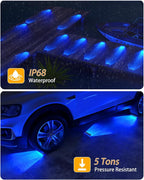 Solar Step Lights 6-Pack, Waterproof Fence
