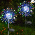 Multicolor Solar Pathway Lights 2-Pack, Garden LED