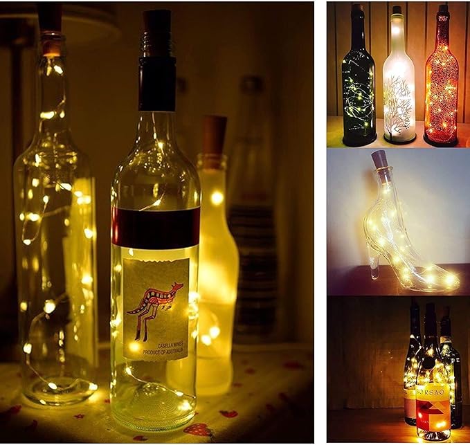24-Pack 20 LED Christmas Twinkle Lights, Waterproof for Porch