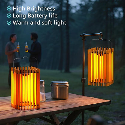 2 Pack 13" Solar Lantern Outdoor Waterproof IP44 Outside Lights LED Hanging Rattan Lamp for Patio Garden Decor Porch Yard Table Top Decorative