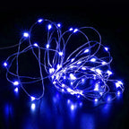 50 LED Christmas Twinkle Lights, 16ft Waterproof for Yard