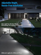 Pure White Solar Pathway Lights, Walkway LED
