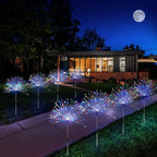 4-Pack Copper Solar Path Lights, Outdoor Walkway LED