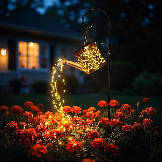 Solar Metal Garden Light, Waterproof Yard Decor