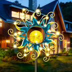 Blue Solar Pathway Lights, Garden LED