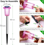 10-Pack Solar Path Lights, Outdoor Garden LED